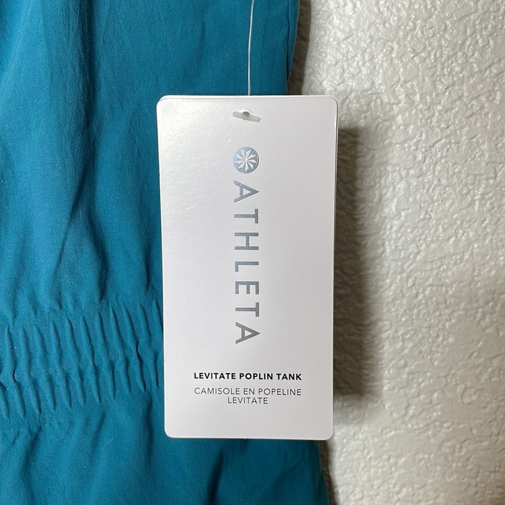 Athleta Levitate Teal Sleeveless Top NWT Size M - Picture 6 of 9